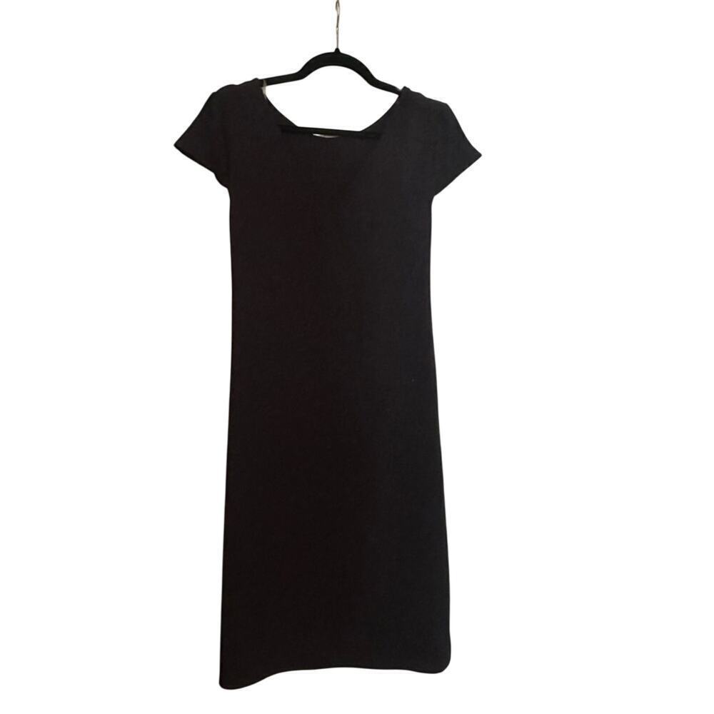 Navy Ces Femme Flutter Sleeve Dress